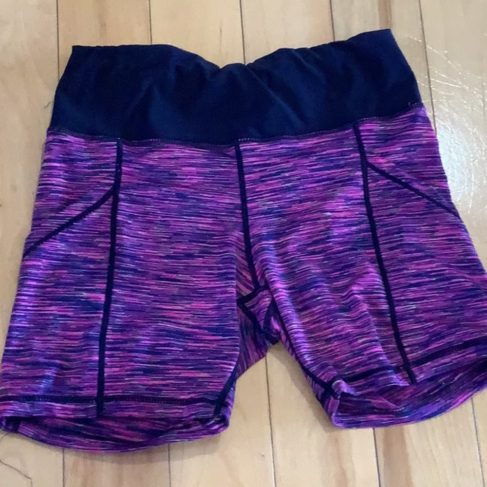 90 Degree By Reflex Pink and Black Athletic Shorts